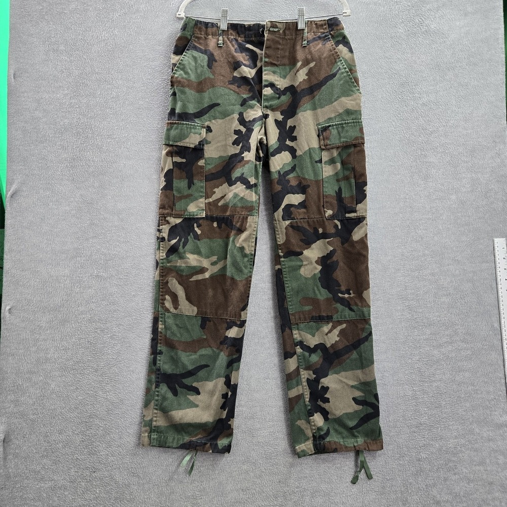 VINTAGE Propper Men Pants‎ M Multicolor Cargo Camouflage Logo Polyester Y2K